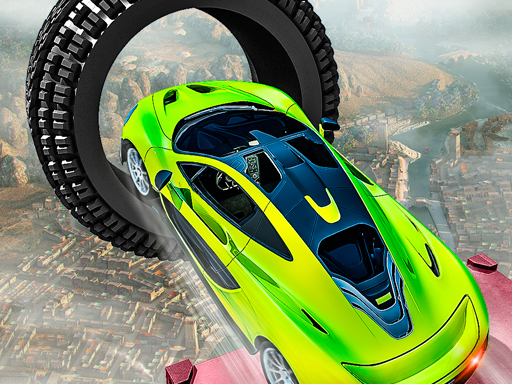 crazy car stunt racing game