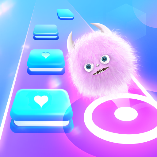 Fluffy Ball: Music Hop Game Game