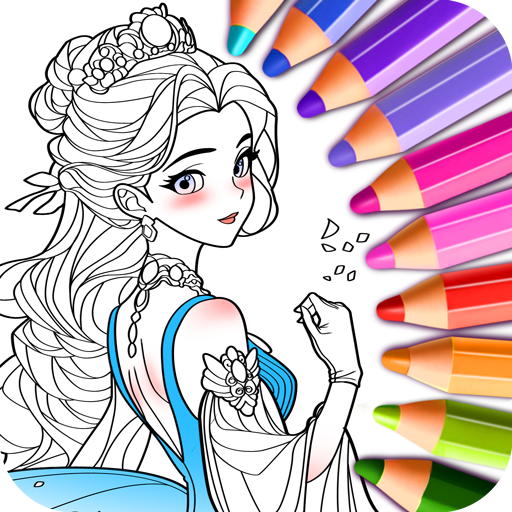 Princess Game Fantasy Coloring Game